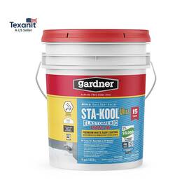 Sk-8015 -gibson Sta-kool 15-year Turbo-dri Elastomeric Roof Coating White 5 Gal. Flex