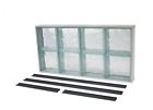 31.625 13515 Glass Block Window In Solid Wave Pattern Vinyl 691171813515