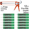 18601 X 12 Prodec Evostik Gripfill Gap Filling Adhesive Free Caulking 5056385736381