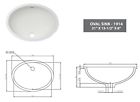 1914arc Lg Hausys Solid Surface Oval Sink Arctic White