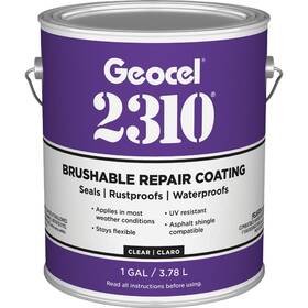 Gc65300 2310 Geocel Clear 1 Gal. Tripolymer Brushable Repair Sealant Coating