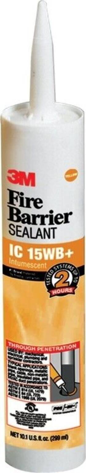 15wb 3m 051115165573 Ic Fire Barrier Sealant Yellow 40 To 122 Deg F 10.1 Oz Cartridge