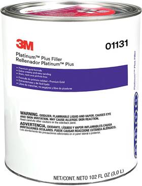 3m 051593011317 Platinum Plus Filler 01131 Lightweight Stain Free Tack Quick Applica