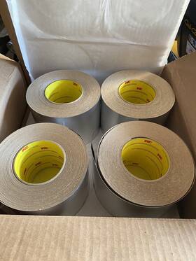 1577cw-ref 3m 1577cw-wme 4 Rolls - Ventureclad Jacketing Tape 4in X 50 Yd 1 Box New Slvr