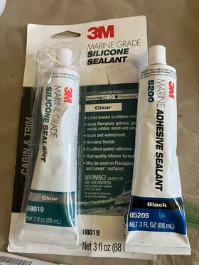 60410009488 3m Marine Adhesive Sealant 5200 Black 3 Oz Tube One