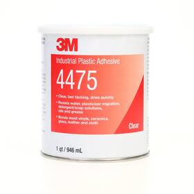 7000046573 3m Industrial Plastic Adhesive 4475 Clear 1 Quart Can