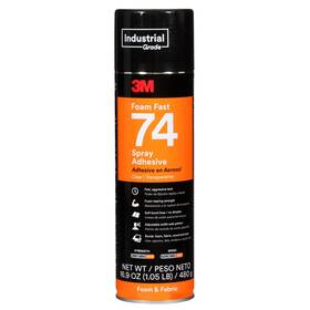 7000121435 3m Foam Fast Spray Adhesive 74 Clear 24 Fl Oz Can Net Wt 16.9