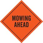 56818 Brady Mesh Signs Legend Mowing Ahead