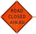 57018 Brady Reflective Vinyl Signs Legend Road Closed Ahead