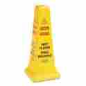 86876162639 6277-77 Rubbermaid Commercial Products Multi-lingual Caution Wet Floor Safety Cone Rcp Yel