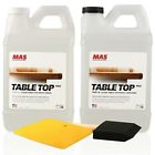 6845 Mas Epoxies Crystal Clear Epoxy Resin One Gallon Kit Table