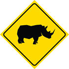 710552885122 Icandy Combat Yellow Diamond Caution Rhino Crossing Signs