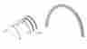 723a12 C.r Laurence Satin Anodized Optional Spacer Kit For 723a Half-round Ticket Window