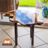 744759693945 Wisebond Clear Bar And Table Top Wood Concrete