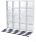 31.625 813522 Glass Block Window In Solid Wave Pattern Vinyl 691171813522