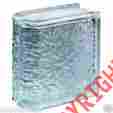 110462 8x8x4 84925 Icescapes Lot Of 16 Endblock Premiere Glass Block Bullnose End Walls New