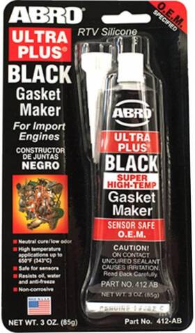 Abro 790920121045 Ultra Plus 999 Rtv Silicone Sealant And Gasket Maker For 1 Pack Black