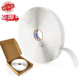 Ad-wt-jt-0.5-1roll Adhes Tape Premium Butyl Sealant 1/2 Inch X 30 Ftx 1/8 White Rubber