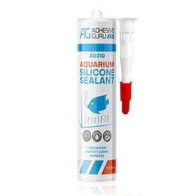 Ag Adhesive Guru 684221542185 Aquarium Silicone Sealant Clear 10.5 Fl Oz - 100% Waterproof Aquariu