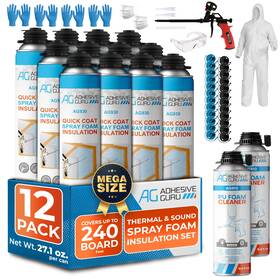 Ag930 Ag Adhesive Guru Spray Foam Insulation Kit 12 X 32.80 Oz/930 Gr - 240 Bd Ft Close