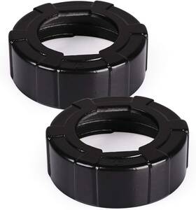 Cap001 Agnirame Sausage Caulking Gun Aluminum Front Cap Durable Black-2pack