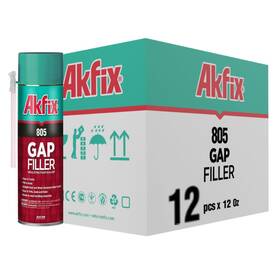 Akfix 313044455447 805 Spray Foam Insulation Can - Waterproof Sealant With Straw Expanding