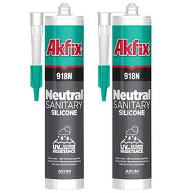 918n Akfix 681575006271 Black 100% Silicone Caulk For Kitchen And Bathroom 2x10.5 Fl.oz. - Sol