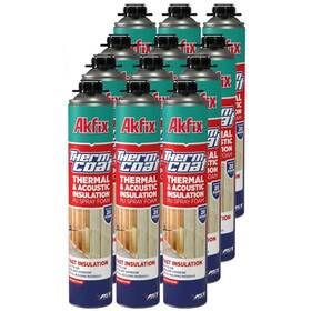 Akfix 699396072627 Thermcoat Spray Foam Insulation 240 Board Feet - Wall And Attic