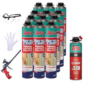 Akfix 699396078568 Thermcoat Insulation Kit 240 Board Feet - Wall And Attic Polyurethane E