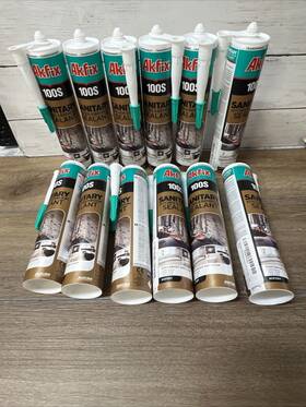 100s Akfix 699396078575 12 Clear Silicone Sanitary Sealant On Bathroom And Kitchen - 10.1 Fl Oz