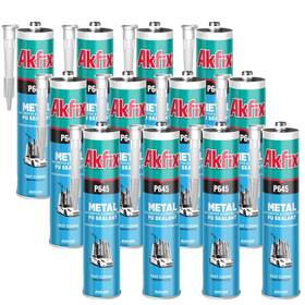 P645 Akfix 699396080875 Seam Sealer Automotive Black 12x10.1 Oz. - Urethane Autobody Seal
