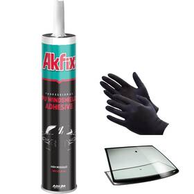 Akfix 699396081049 Urethane Windshield Adhesive Black 1x10.1 Fl.oz. - Fast Curing Car Window S