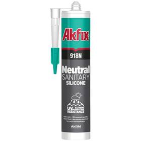 918n Akfix 699396088826 Gray 100% Silicone Caulk For Kitchen And Bathroom 1x10.5 Fl.oz. - Solv