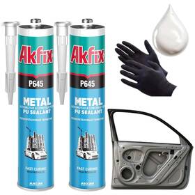 P645 Akfix 767023857287 Seam Sealer Automotive White 2x10.1 Oz. - Urethane Autobody Seale