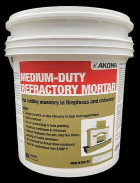 114266 Akona 25 Lbs - Medium-duty Refractory Mortar 6487