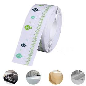 Alblinsy Hefei 050132738043 Caulk Strip Waterproof Caulking Tape Pvc For Bathtub Kitchen S Inch