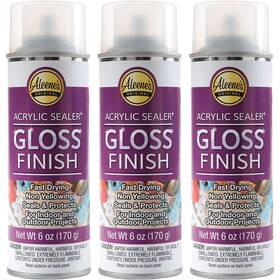 Aleenes 017754469564 Spray 6 Oz. 3 Pack Acrylic Sealer Clear-gloss Count