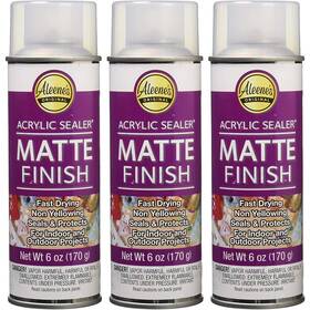Aleenes 017754469571 Spray 6 Oz. 3 Pack Acrylic Sealer Ounce Of Clear-matte Count