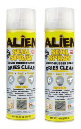 848142 Alien #alien Seal Spray 2-pack Waterproof Liquid Rubber - Dries Clear