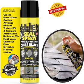 05242700 Alien Tape Heavy Duty Liquid Sealant Spray Waterproof Air Tight Seal For All Surfaces 14 Oz