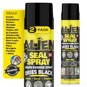 Alien Tape 080313064302 Liquid Sealant Spray 2 Pack Waterproof Rubber Prevents Patches