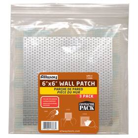 Wp6-3 Allway 6 Inch L X W Fiberglass White Self Adhesive Drywall Mesh Patch