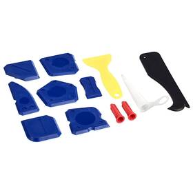 Amazonbasics 672352802269 Caulking Tool Kit With Silicone Sealant Finishing Tools 12-pieces Multicolor