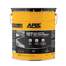 Ap-1075 Apoc Black Jack Gloss Asphalt Roll Roofing Adhesive 5 Gal
