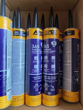 Ap-3659 Apoc 9 Pack 10.1oz Cartridges 365 Rubberized Flashing Cement Eterna-flash