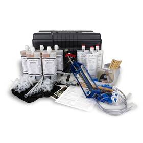 At-ul196323 Applied Technologies 30ft Epoxy Contractor Foundation Crack Repair Kit 212 Lv Concrete Fix
