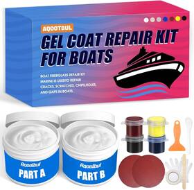 Aqootbul 313055855847 Gel Coat Repair Kit For Boats Marine Fiberglass Gelcoat White