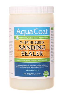 X-119 Aquacoat 653341612014 Aqua Coat Sanding Sealer Hi-build Water Based Low Odor Fast Drying