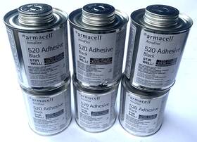 22297 Armaflex Armacell 520 Adhesive Black With Brush 6 Pack 1 Pint Each