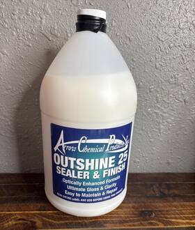 Arrow Chemical 670030317012 Outshine 25 Floor Sealer And Finish Optically Enhanced 1 Gallon